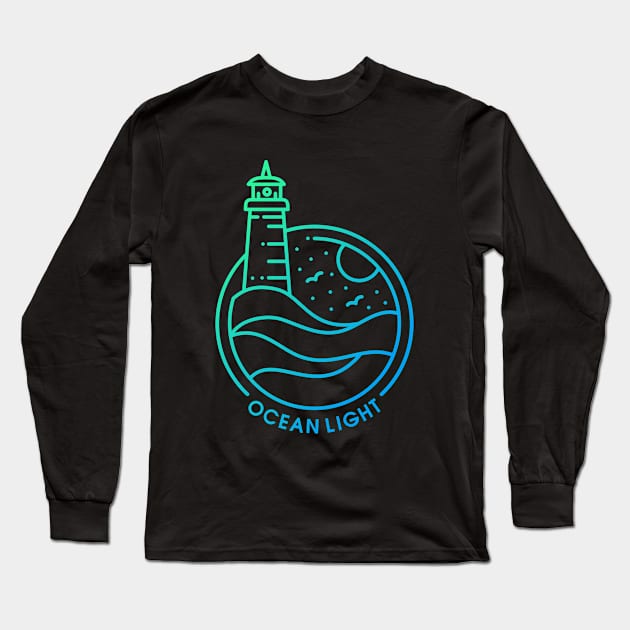 Ocean Light Long Sleeve T-Shirt by VEKTORKITA
